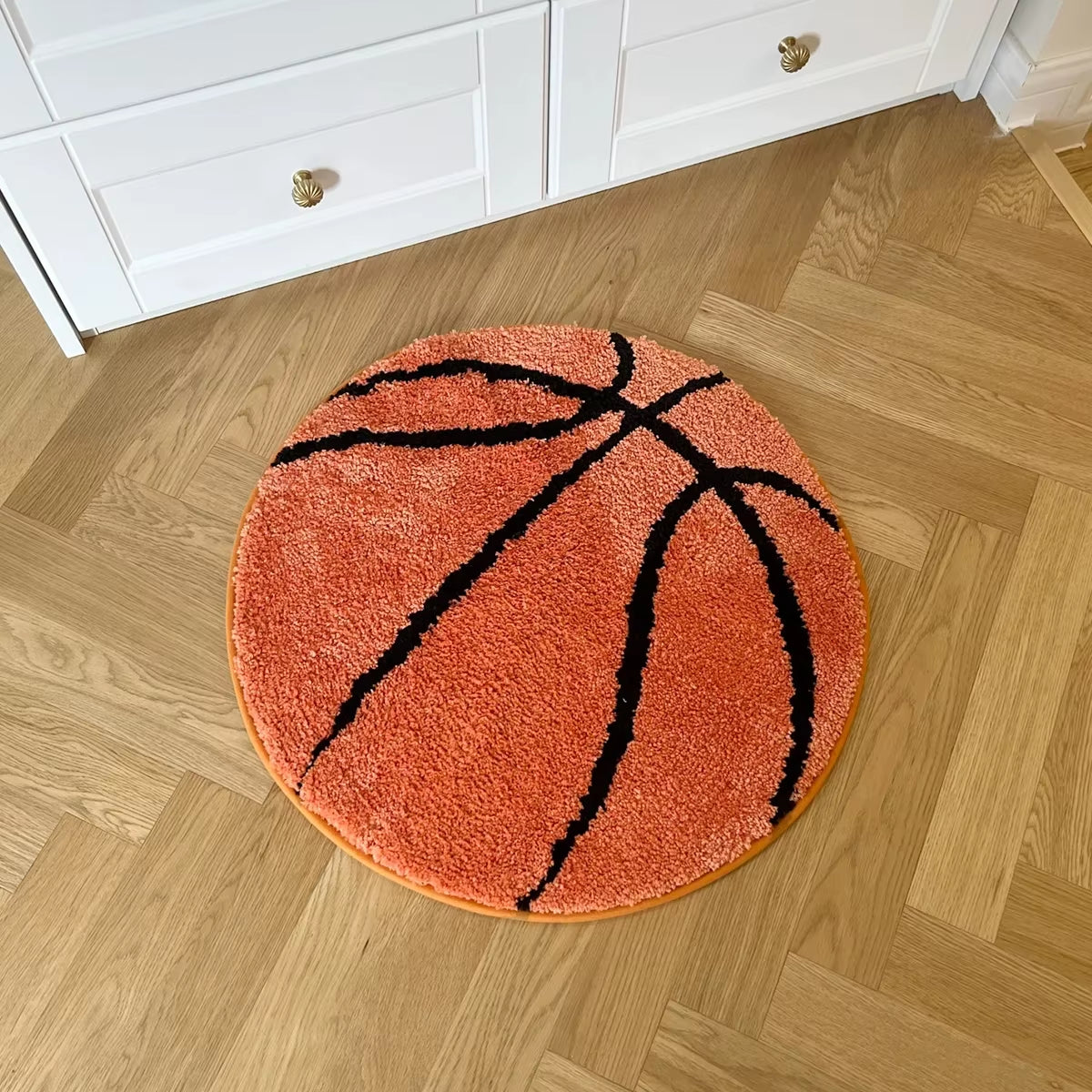 Basketball Tufted Rugs Doormat Mat Anti-Slip Kitchen Bedroom Handmade Tufted Rug Carpet Living Room Entrance Rug Home Decor