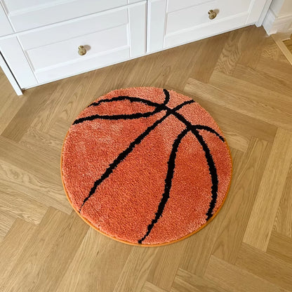 Basketball Tufted Rugs Doormat Mat Anti-Slip Kitchen Bedroom Handmade Tufted Rug Carpet Living Room Entrance Rug Home Decor