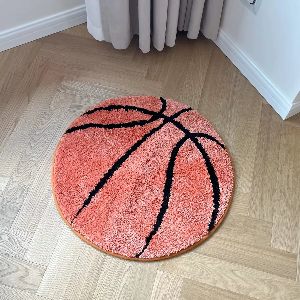 Basketball Tufted Rugs Doormat Mat Anti-Slip Kitchen Bedroom Handmade Tufted Rug Carpet Living Room Entrance Rug Home Decor