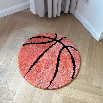 Basketball Tufted Rugs Doormat Mat Anti-Slip Kitchen Bedroom Handmade Tufted Rug Carpet Living Room Entrance Rug Home Decor