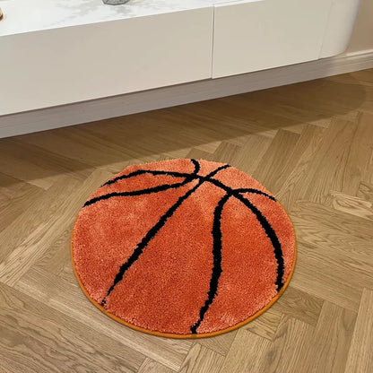 Basketball Tufted Rugs Doormat Mat Anti-Slip Kitchen Bedroom Handmade Tufted Rug Carpet Living Room Entrance Rug Home Decor