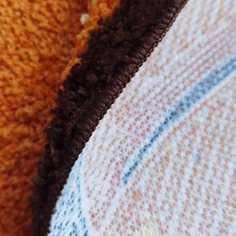 Croissant Shape Carpets for Living Bath Room Fluffy Bread Rug Home Warm Decoration Accessories Anti-Slip Floor Safety Mat