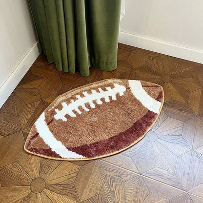 Football Tufted Rugs Bedroom Rug Soft Fluffy Bedside Carpet Floor Pad Mat Doormat Home Room Decor