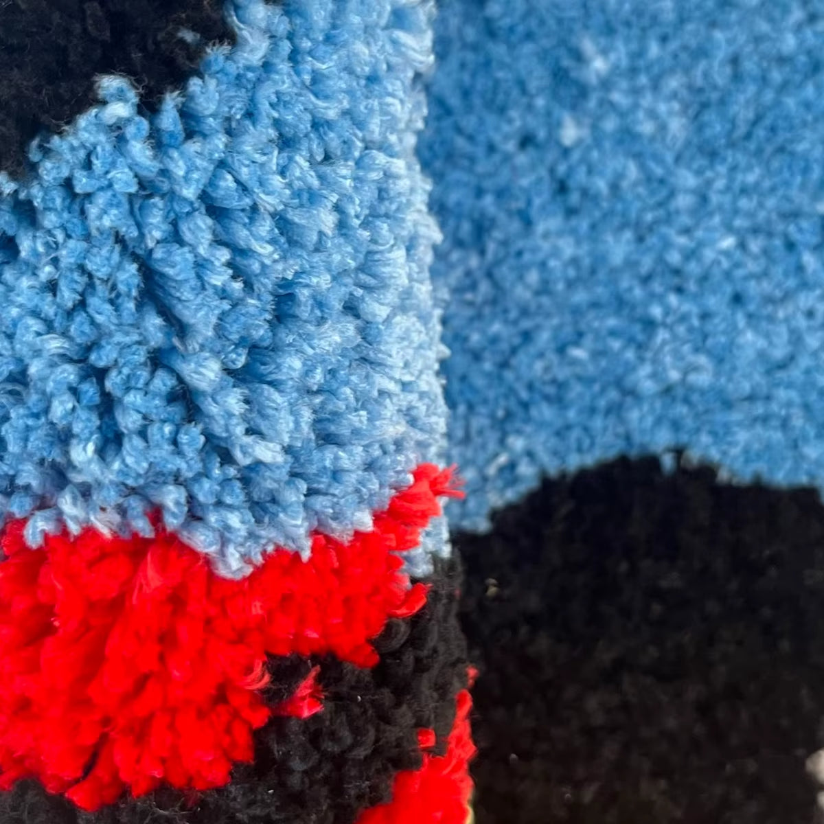 Heart Flame Car Tufted Rug Doormat Bedroom Mat Geometric Living Area Kitchen Carpet Pad Anti-Slip Rug Black White Home Room Tidy